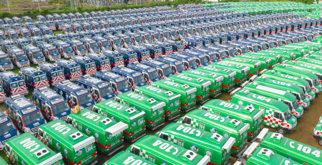 1000 New Force Ambulances commissioned by AP Govt to combat COVID