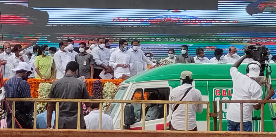 1000 New Force Ambulances commissioned by AP Govt to combat COVID