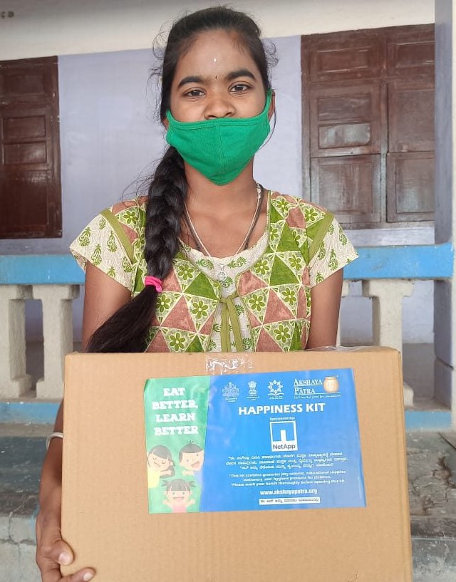 NetApp Supports Akshaya Patra’s Covid-19 Food Relief Effort Sponsors 10,000 Happiness Kits to government school children